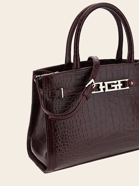 GUESS Bolso de mano Cristina de piel aut ntica