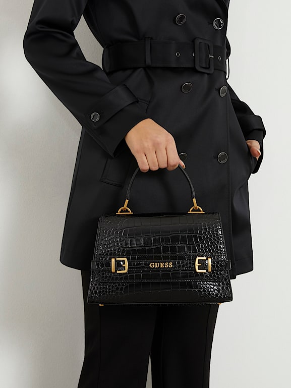 Sac guess deals noir croco