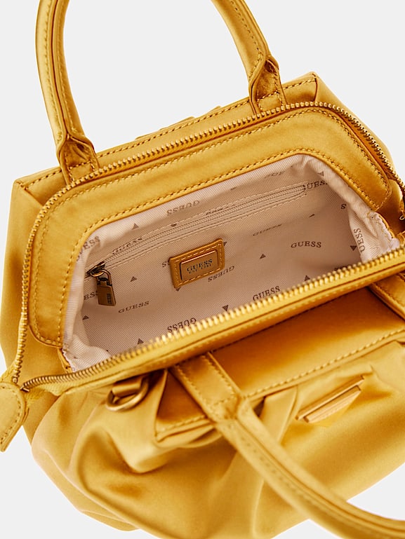 Yellow guess handbag discount
