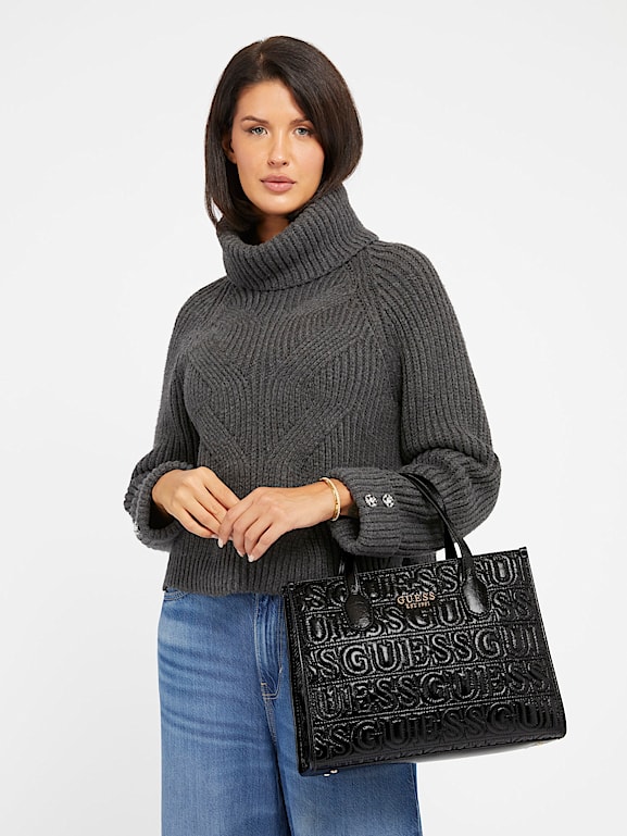 Borsa guess con scritta clearance