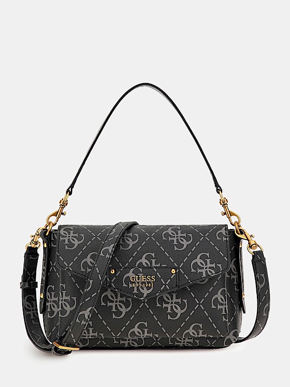 Bolso Guess Eco Brenton negro para mujer-a