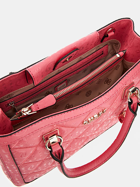 Bolso guess rojo charol sale