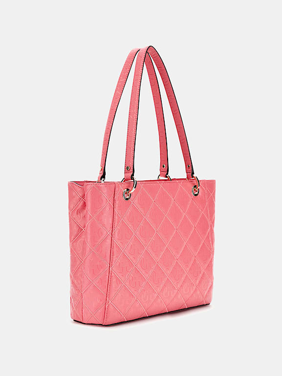 GUESS Sac cabas Caddie logo 4G verni