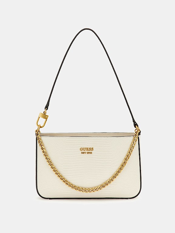 GUESS Katey croc print mini shoulder bag
