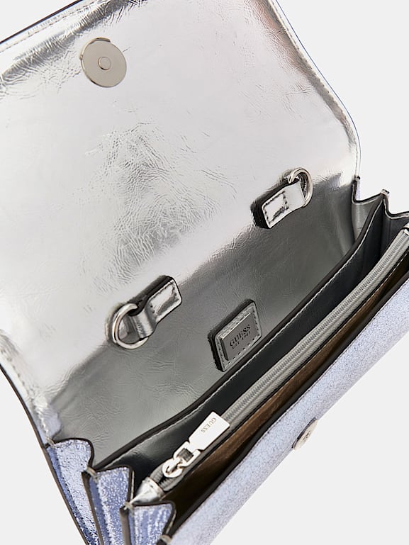 Guess silver crossbody bag sales