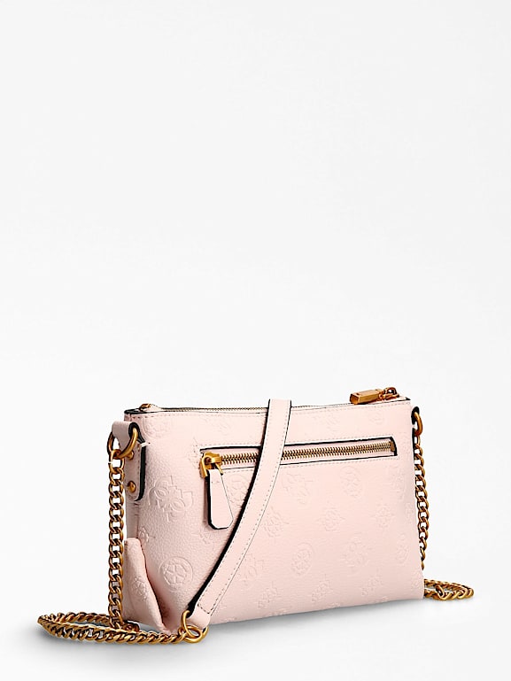 Guess peony debossed logo crossbody on sale