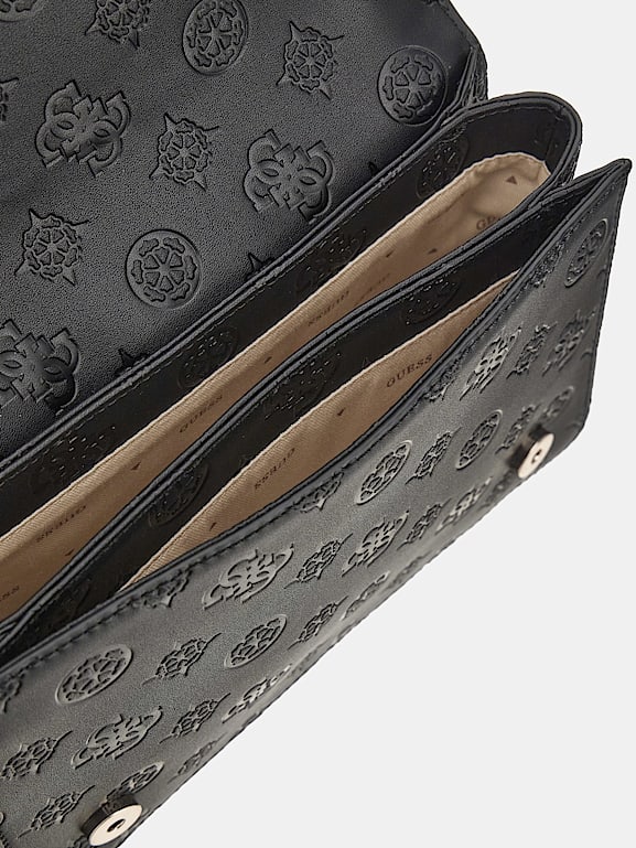 Guess peony debossed logo store crossbody