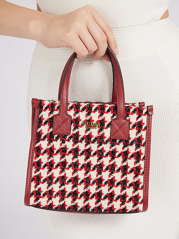 Guess top checkered bag
