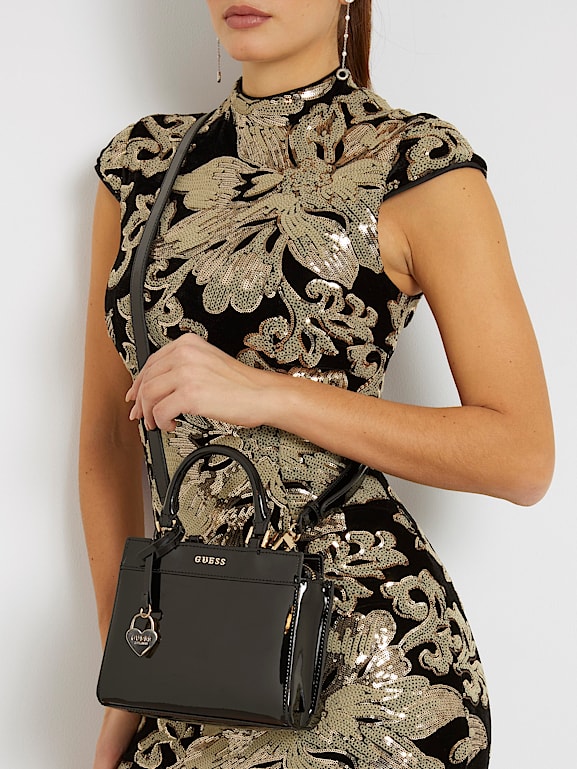 Borsa guess vernice nera deals