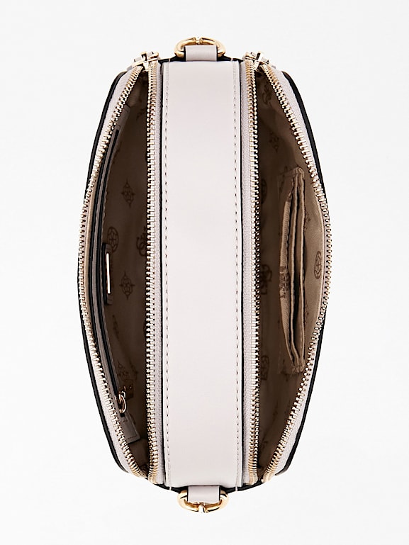 Guess sawyer mini round crossbody hot sale