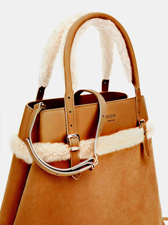 Guess on sale fur bag