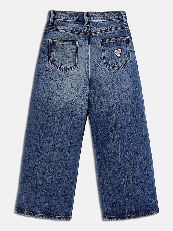 Pantalon jeans large best sale