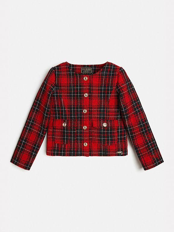 Guess plaid jacket hotsell