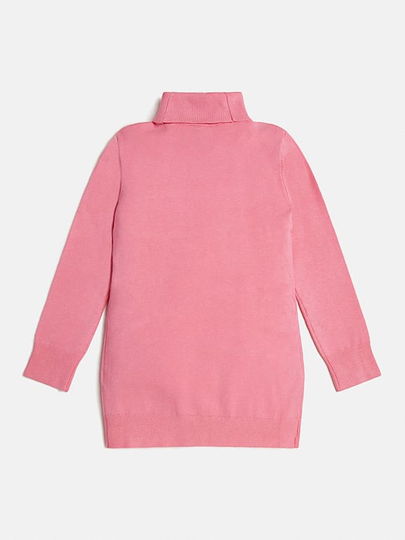 Turtleneck pink dress store
