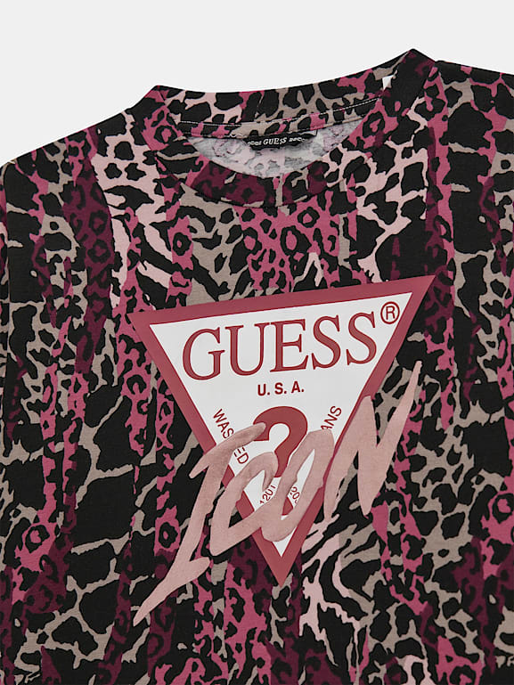 Guess leopard shirt hotsell