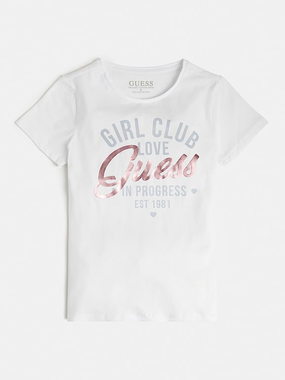 Conmoción arco Increíble Camiseta con logo frontal Niña | GUESS® kids Sitio Oficial