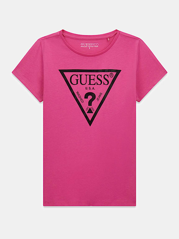 Guess pink t shirt deals
