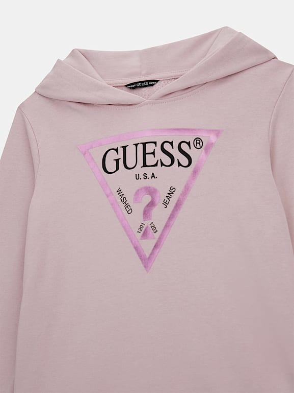 Guess hoodie hotsell pink