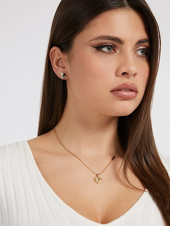 Guess earrings for women clearance