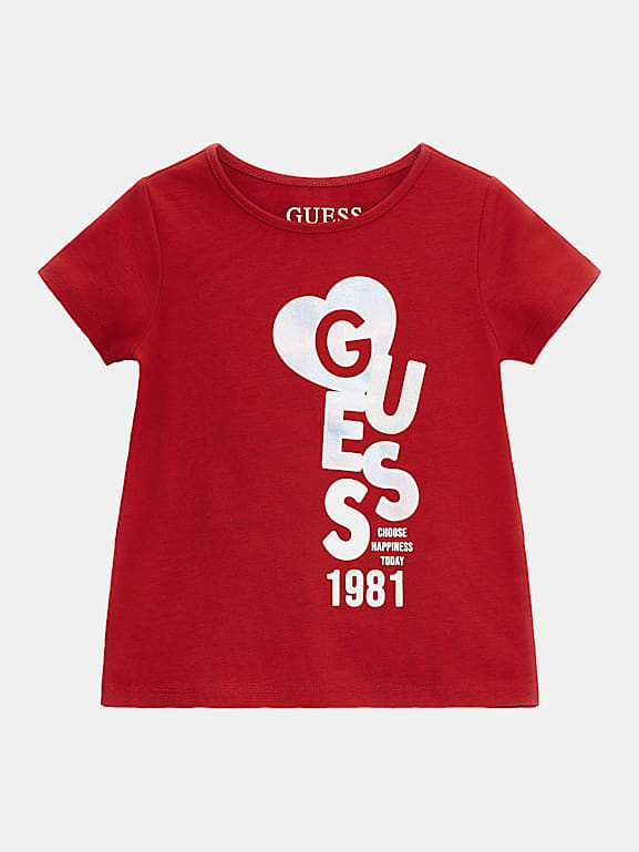 GUESS Kids Front print t shirt Girls