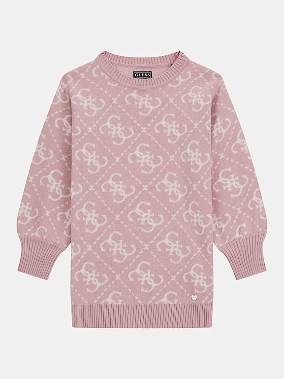 GUESS All over 4G logo sweater dress