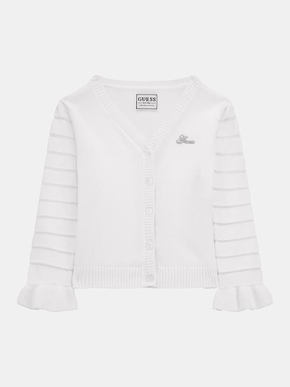 Mesh sleeve cardigan new arrivals