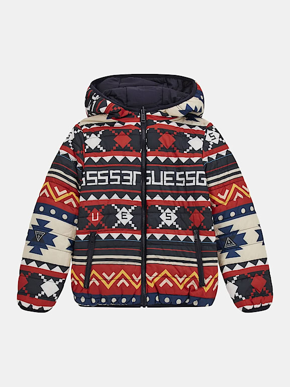 GUESS Kids All over print reversible puffer Boys