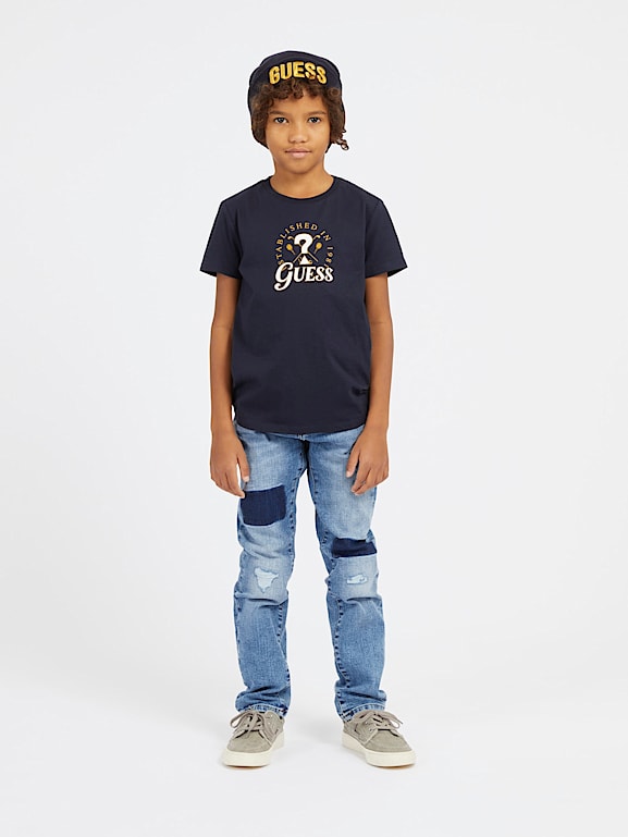 GUESS Kids Camiseta con estampado frontal Ni o