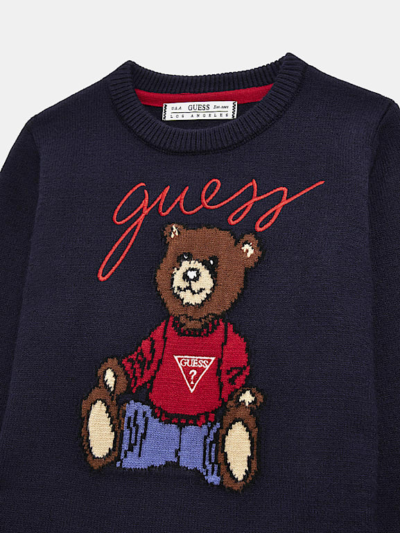 Guess teddy bear sweatshirt discount