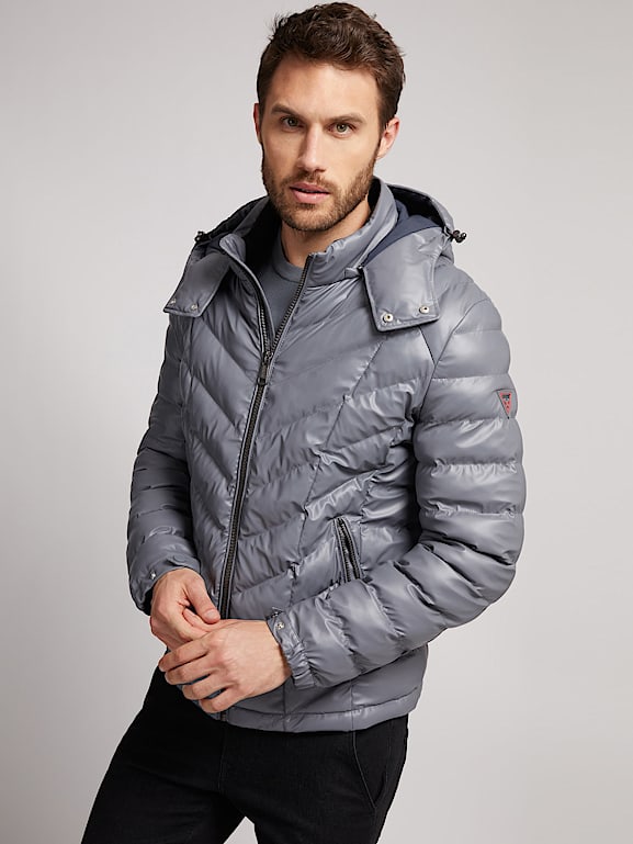 Chaqueta acolchada guess hombre clearance