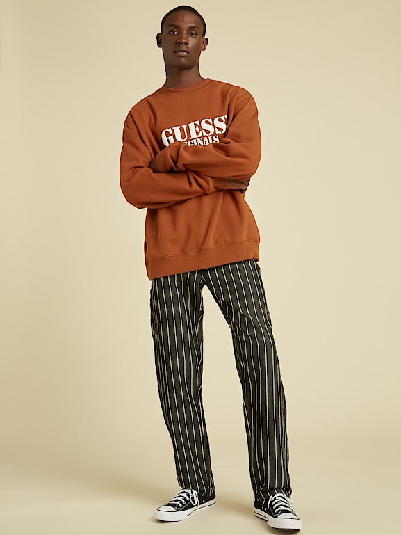 FRONT LOGO SWEATSHIRT Men GUESS Originals Official Website