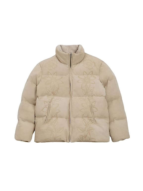 GUESS U.S.A. Suede Puffer Jacket Men