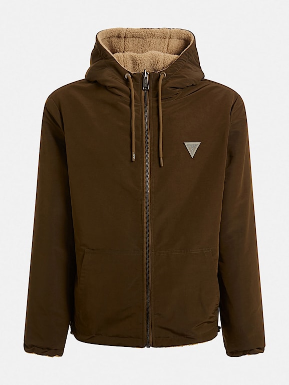 Guess mixed media reversible jacket shop