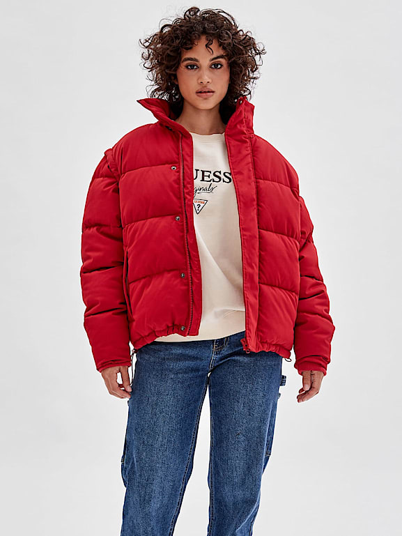 Doudoune guess rouge discount
