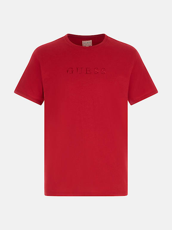 Guess red t shirt new arrivals
