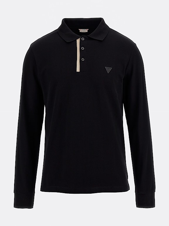 Guess long 2025 sleeve polo