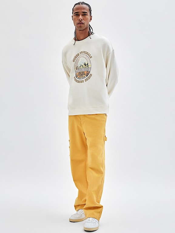 Guess deals yellow sweatshirt