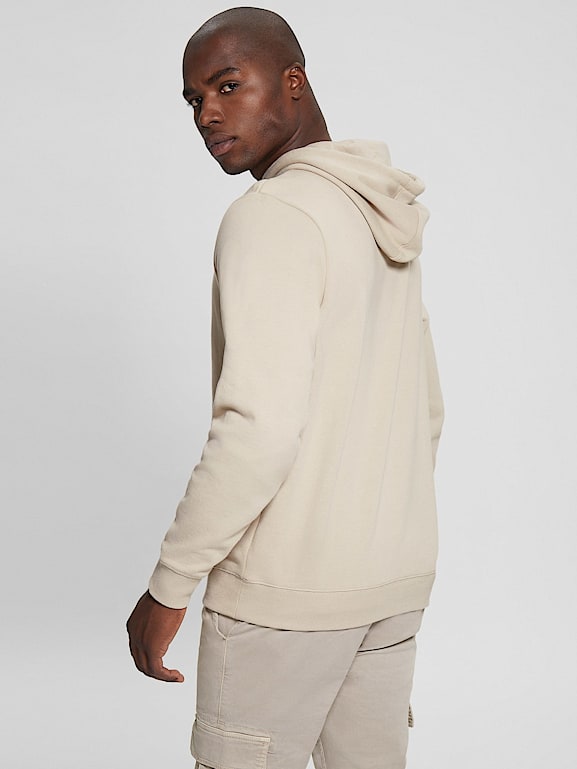 Beige hooded discount sweatshirt