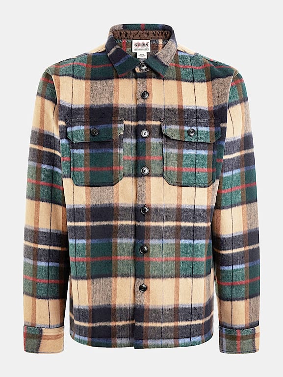 Guess plaid jacket shop