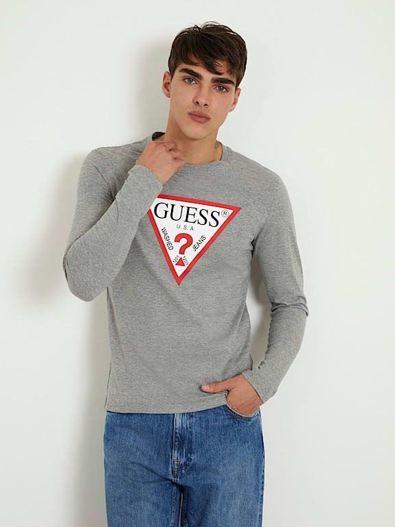 Guess CN LS CORE TEE Branco - Textil T-shirt mangas compridas Homem 24,50 €