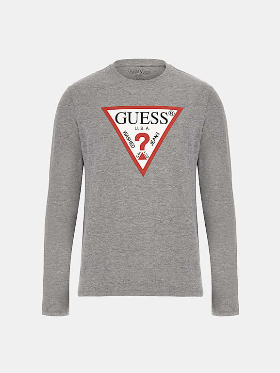 GUESS Triangle logo long sleeves t shirt