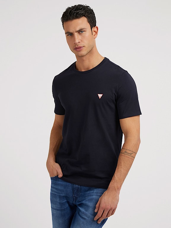 GUESS Small triangle logo t shirt Men