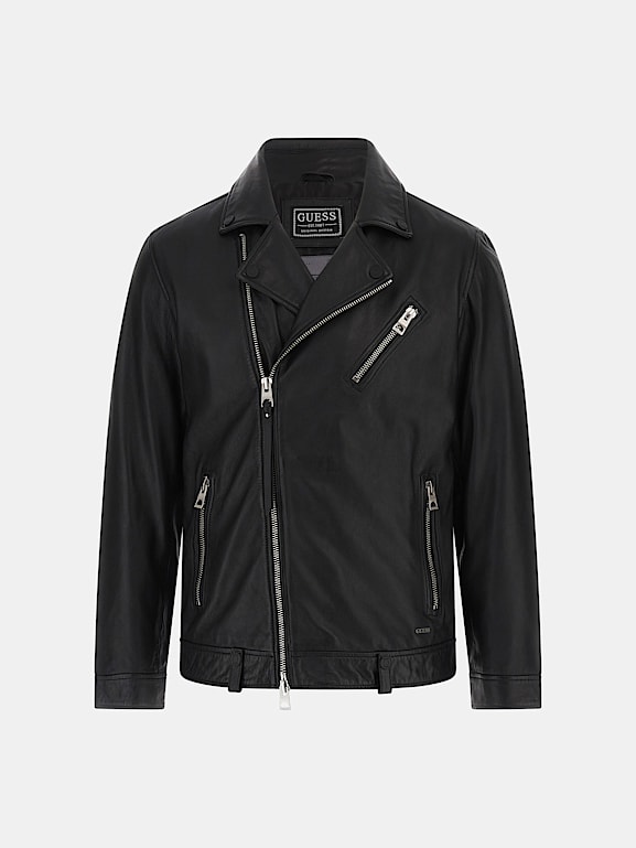 G by guess leather jacket on sale