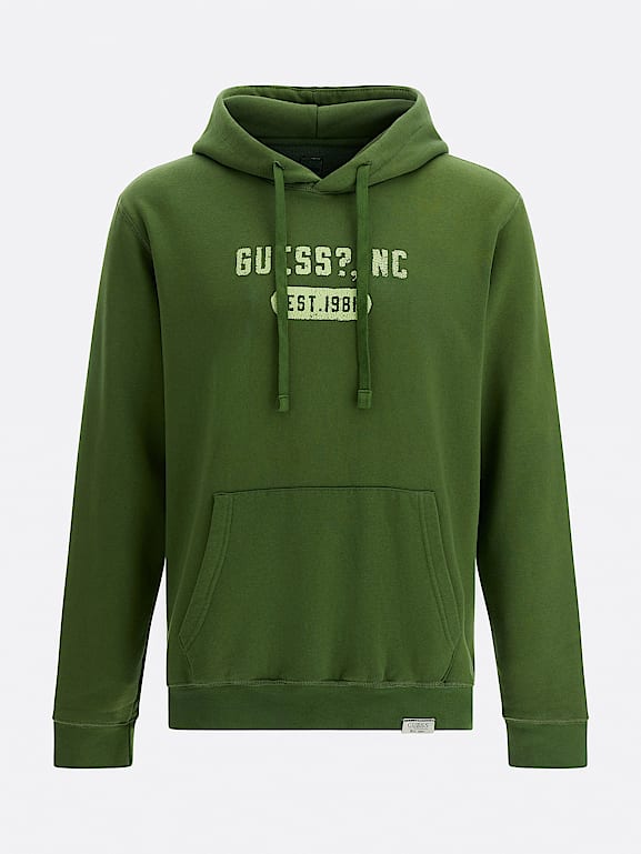 GUESS Z3YQ13 FL04Q Sudaderas Hoodie Hombre Verde