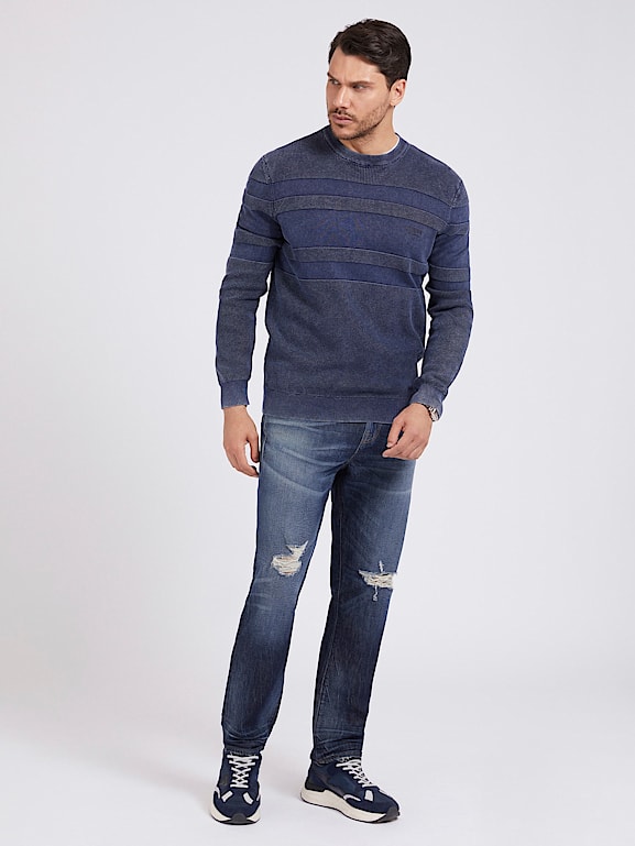 Pull guess homme rayé shop
