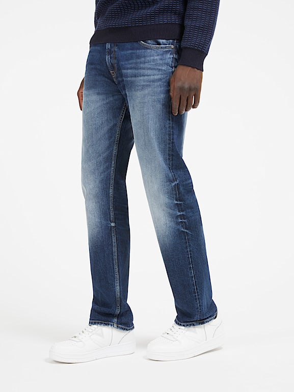 GUESS Mid rise regular denim pant Men