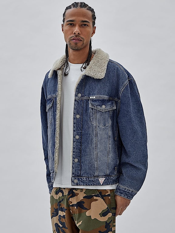 Veste en jean moumoute homme 2025