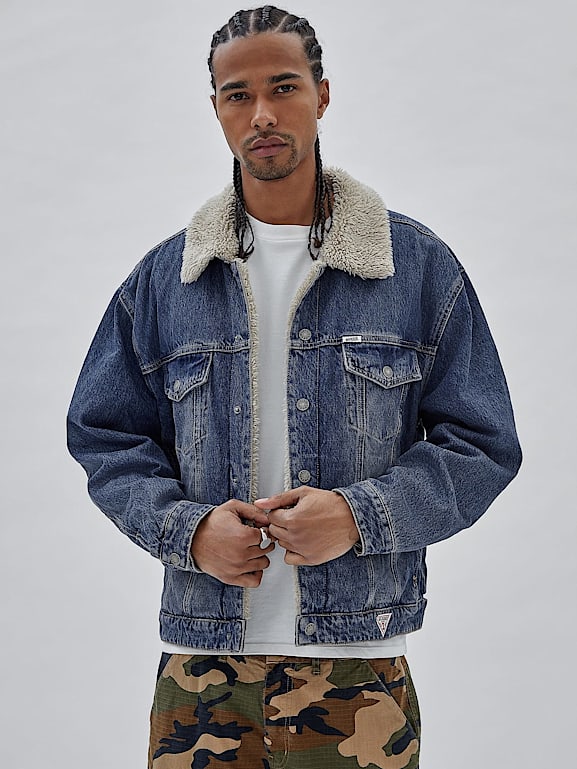 Cheap jean jacket with 2025 fur