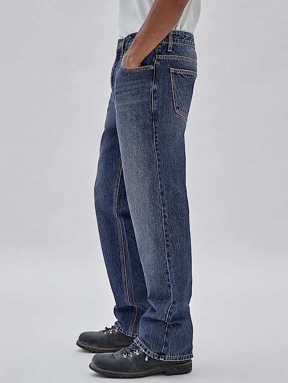Jean taille sales haute bas evase