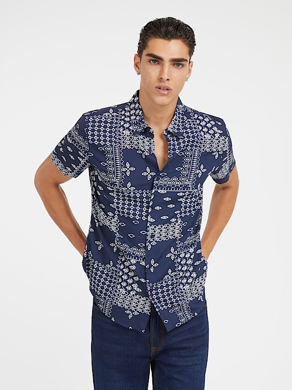 Chemise bandana discount homme
